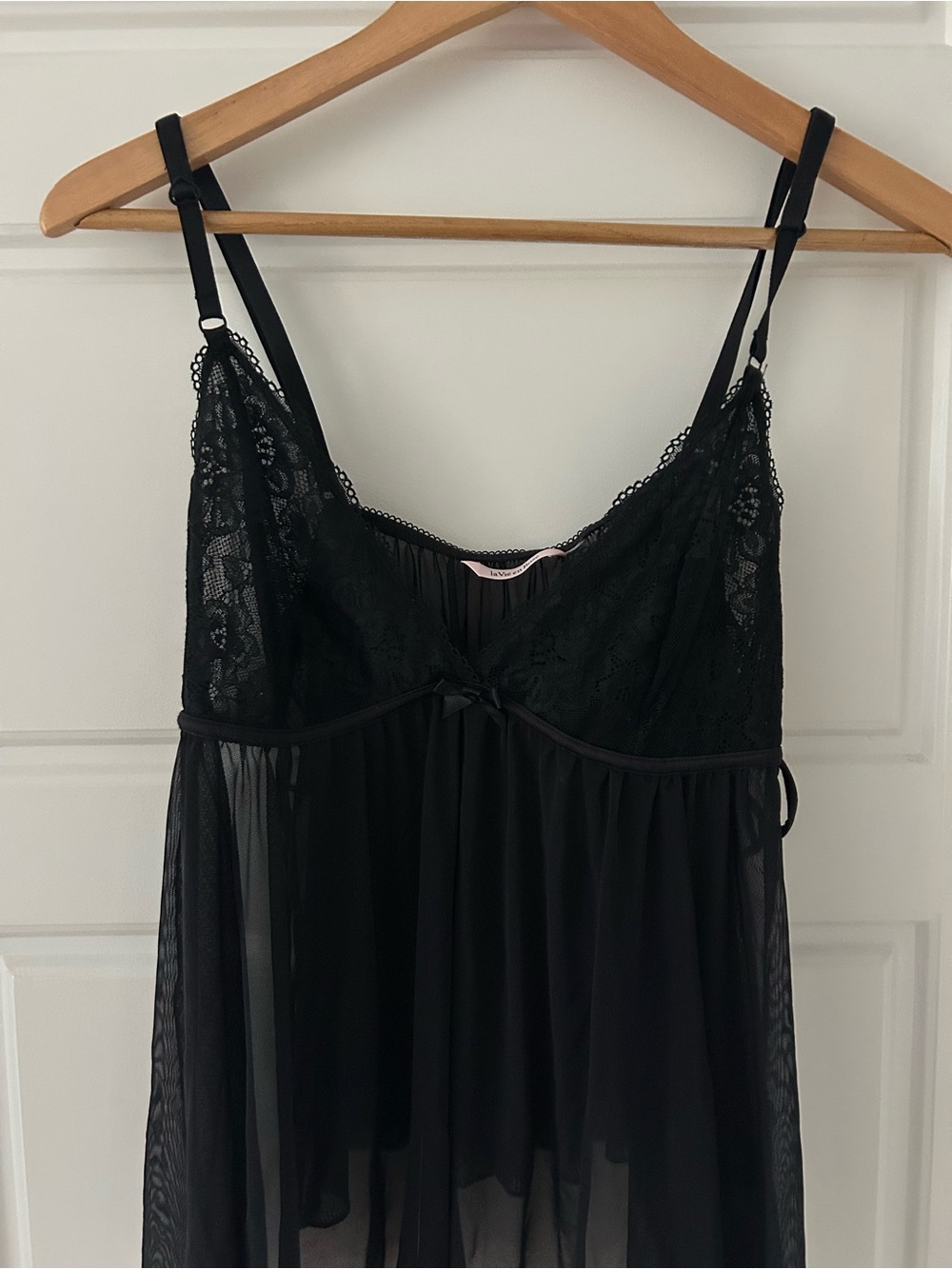Lace/mesh top, ties on the sides